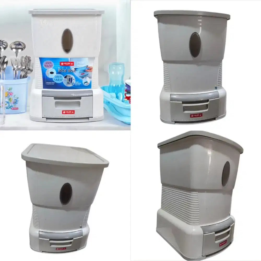 Tempat beras lion star RB-11 Vella rice box 14kg