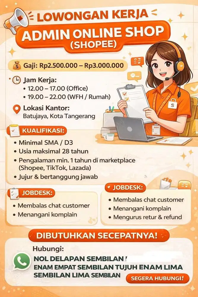 Admin cs online shop