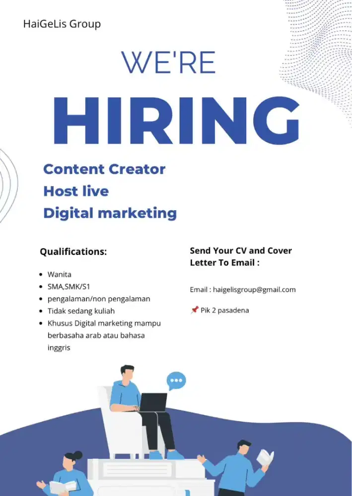 Dibutuhkan segera bahasa inggris