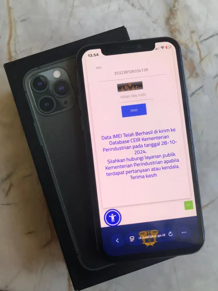 iphone 11 pro 64GB Beacukai permanen