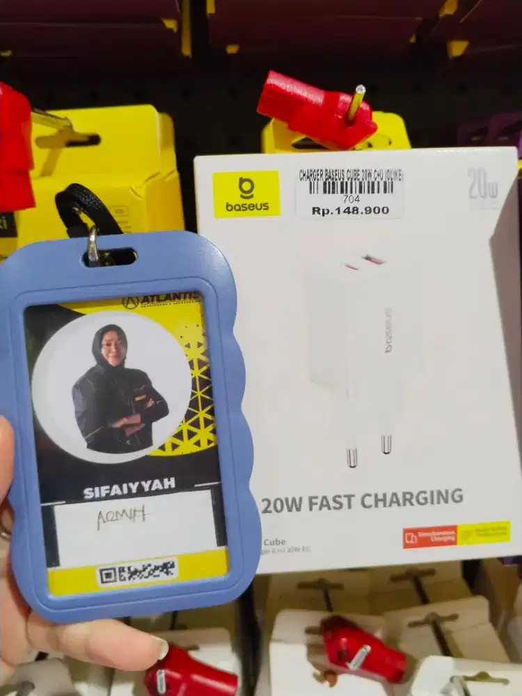 CHARGER BASEUS CUBE 20W C+U (OLIKE) | ATLANTIS DAHSYAT