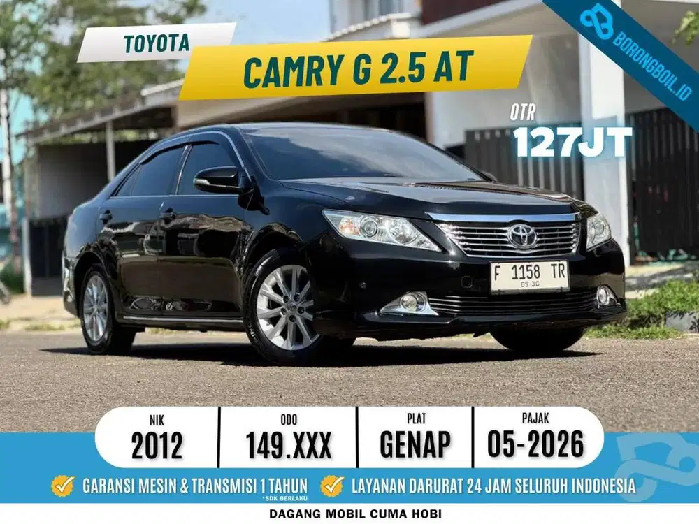 TOYOTA CAMRY G 2.5 AT 2012 TERAWAT