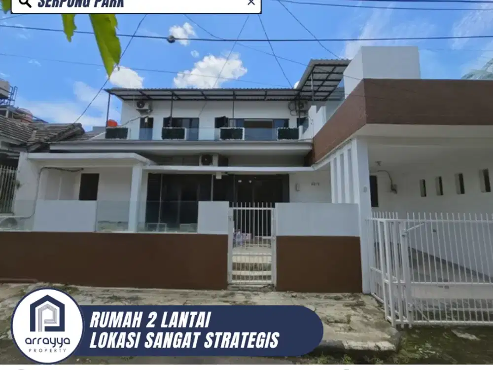 RUMAH 2 LANTAI LOKASI SANGAT STRATEGIS DEKAT BSD DI SERPONG PARK (EN662)
