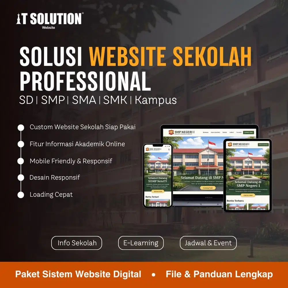 Pembuatan Website Sekolah Profesional dan Modern