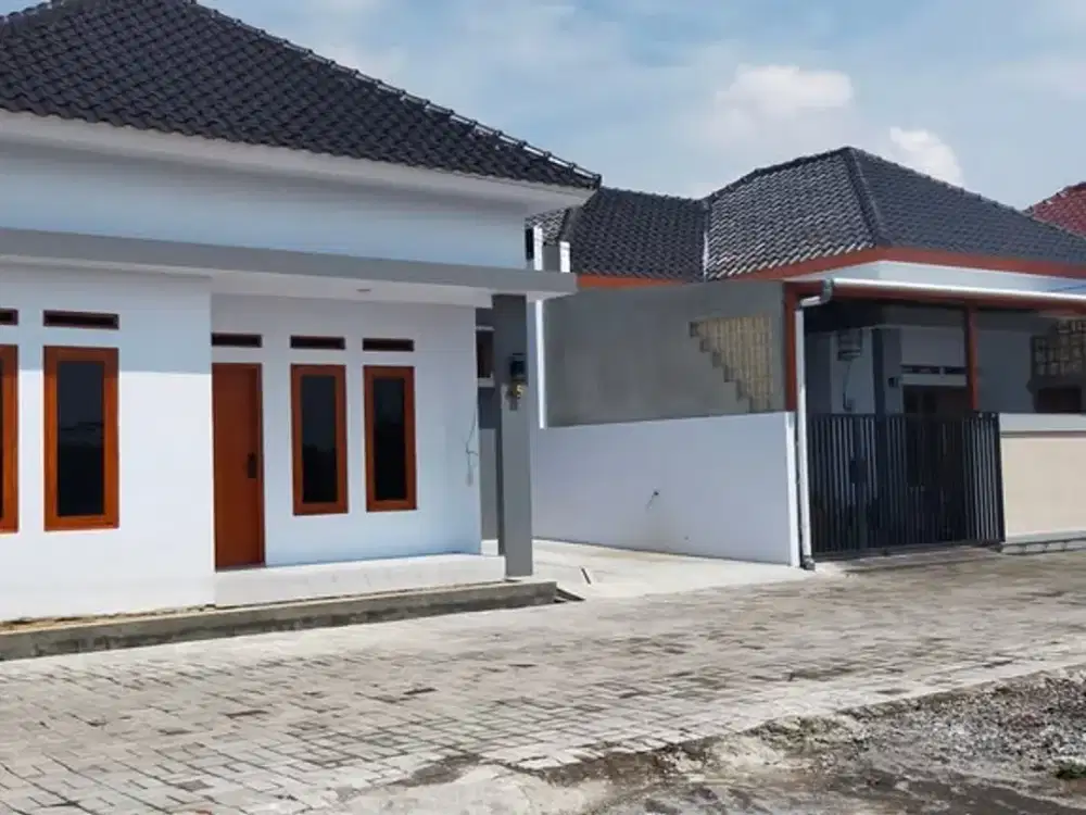 rumah modern minimalis type 50/99 3kt & 1km free desain bisa kpr tanpa dp lokasi strategis timurnya luwes gentan baki