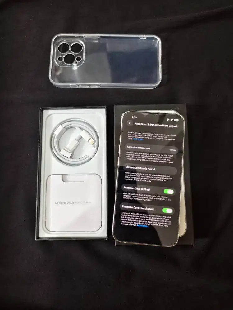 Iphone 13 Pro 256Gb Putih All Operator Bh 100% Fullset Like New