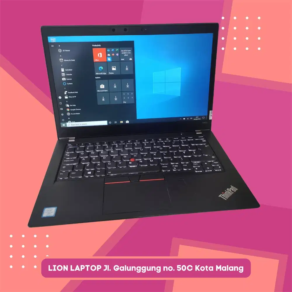 RAM 8GB Core i5 gen 8 Lenovo Thinkpad T480s SLIM [14|04]