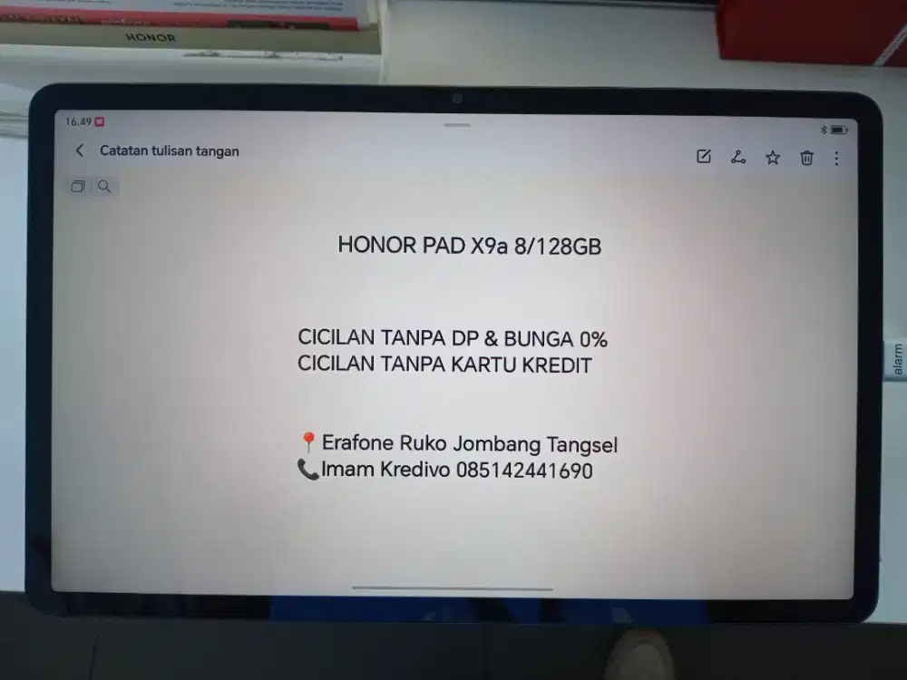 HONOR PAD X9a 8/128GB Cicilan Tanpa DP
