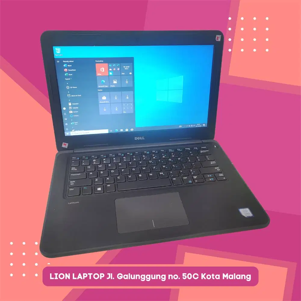 Core i5 Gen 7 Murah Mulus RAM 8GB SSD 256GB Dell Latitude 3380 [14|04]