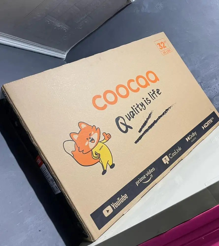 TV Google 32 Inch Layar 2K Segel Dus