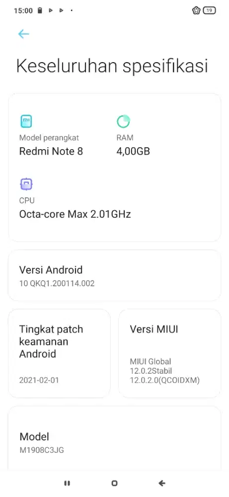 Jual aja redmi note 8