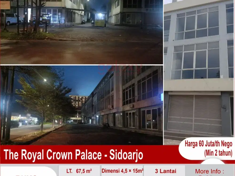 Ruko Siap Pakai Di The Royal Crown Palace Sidoarjo