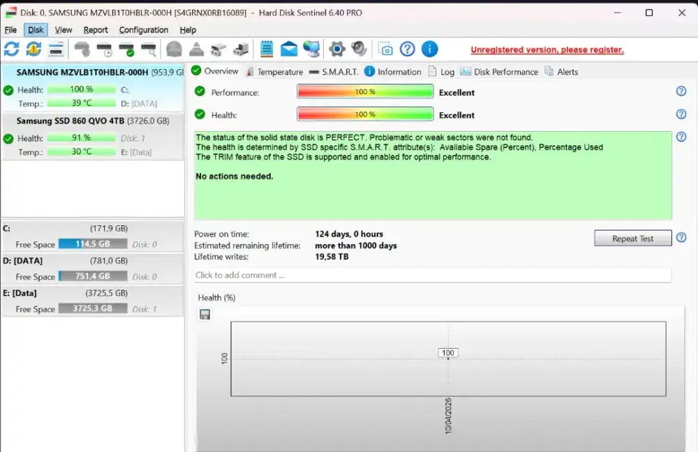 SSD 4 TB SAMSUNG ORI