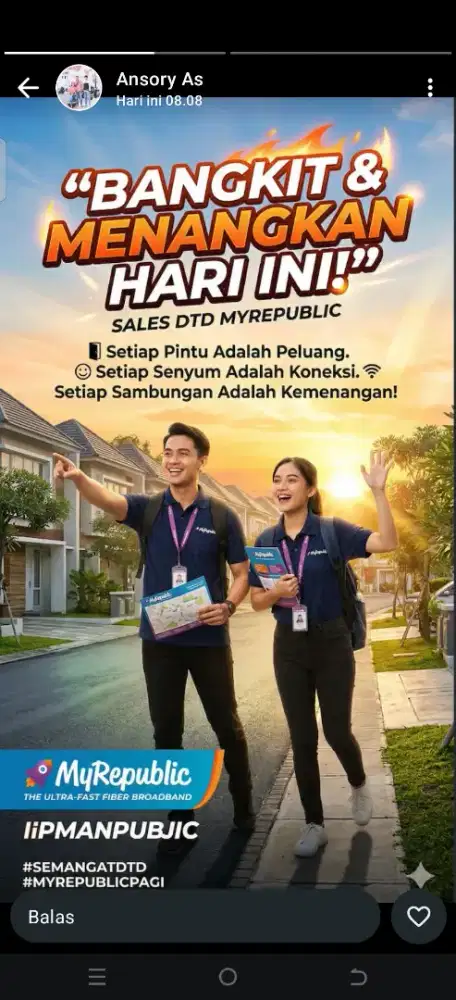 Di butuhkan banyak sales dtd