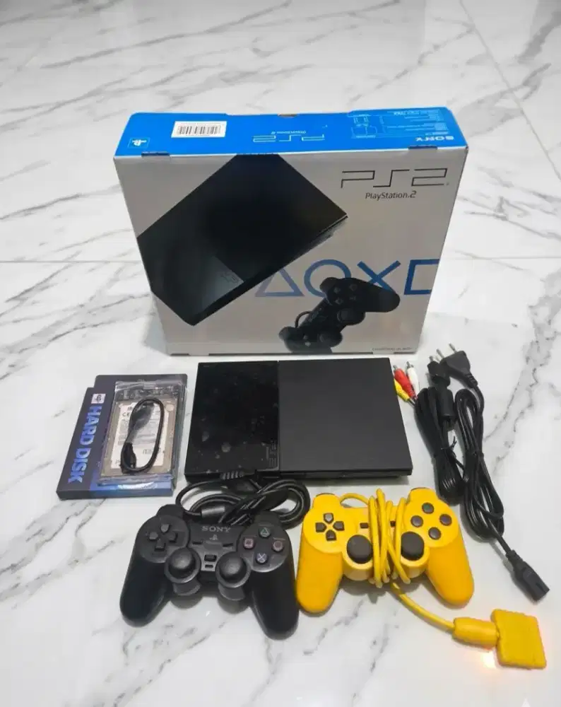PS2 PS 2 PLAYSTATION 2 SLIM SECOND MULUS FULLSET 450K NET CIBITUNG