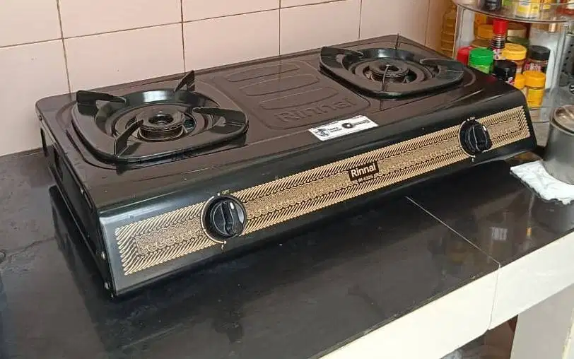 Kompor Gas Rinnai 2 Tungku 522S BEKAS / PRELOVED