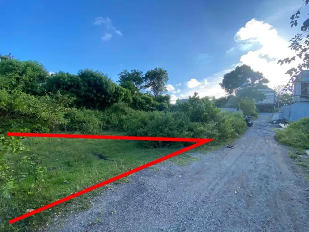 Tanah Murah Cocok Untuk Villa dekat Jl Utama Goa Gong Ungasan