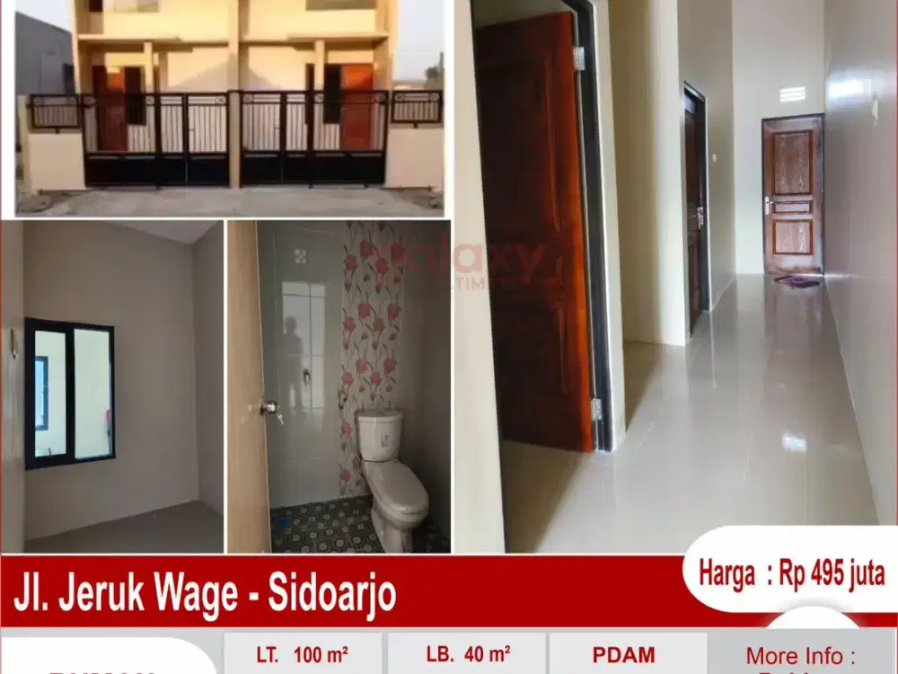 Rumah Baru Daerah Jalan Jeruk Wage Sidoarjo