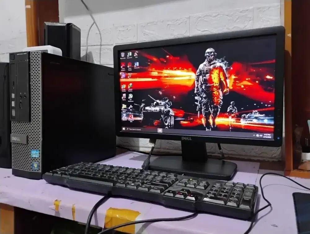 Pc gaming roblox dell / intel core i5 + ram 8gb + monitor 19inch