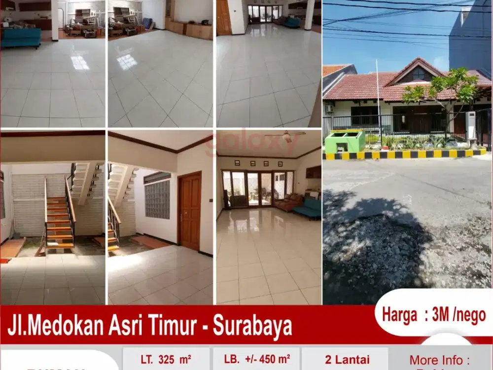 Rumah 2 Lantai Di Medokan Asri Timur Surabaya