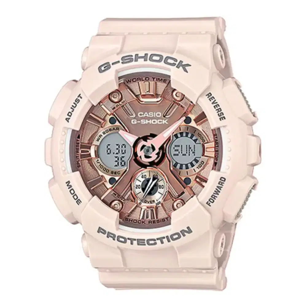 G-Shock - Jam Tangan Pria - Rosegold - Resin Strap - GMA-S120MF-4A