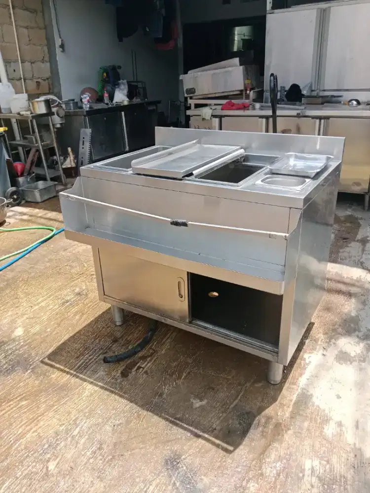 Kabinet sink ice bin