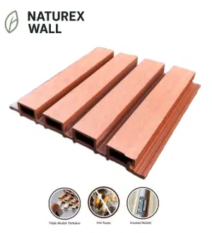 WPC Wall Panel Outdoor 290x22x2.6 cm – Panel Motif Kayu Premium