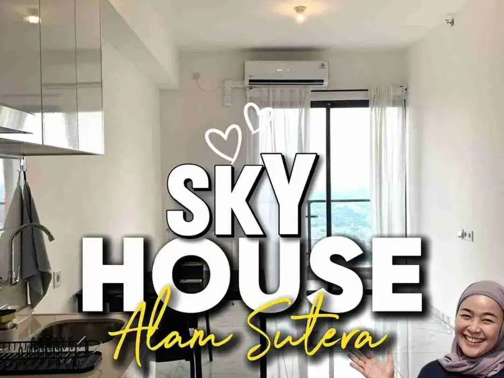 dijual rugi apartment  2 bedroom sky house alam sutera