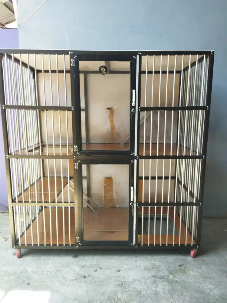 Kandang kucing aluminium