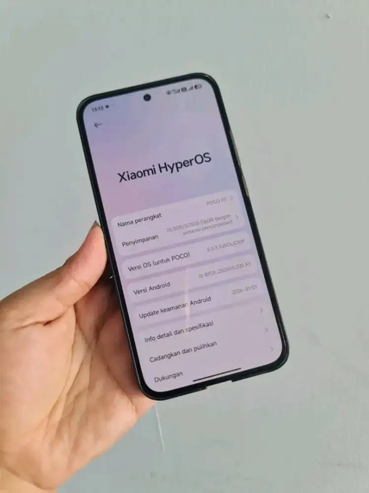 POCO F7 RAM 12/512GB SILVER MULUS LENGKAP SEGEL BU TT/BT