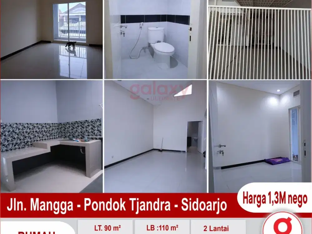 Rumah Baru Minimalis Di Jalan Mangga Pondok Tjandra Sidoarjo