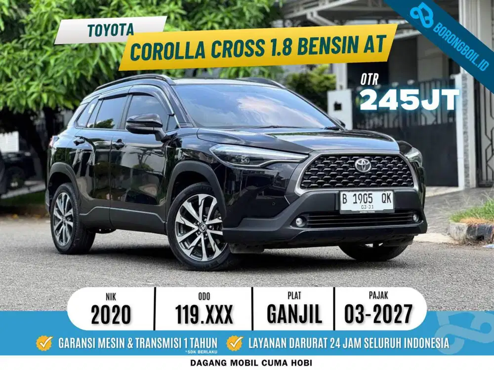Toyota Corolla Cross 1.8 Bensin AT Hitam 2020