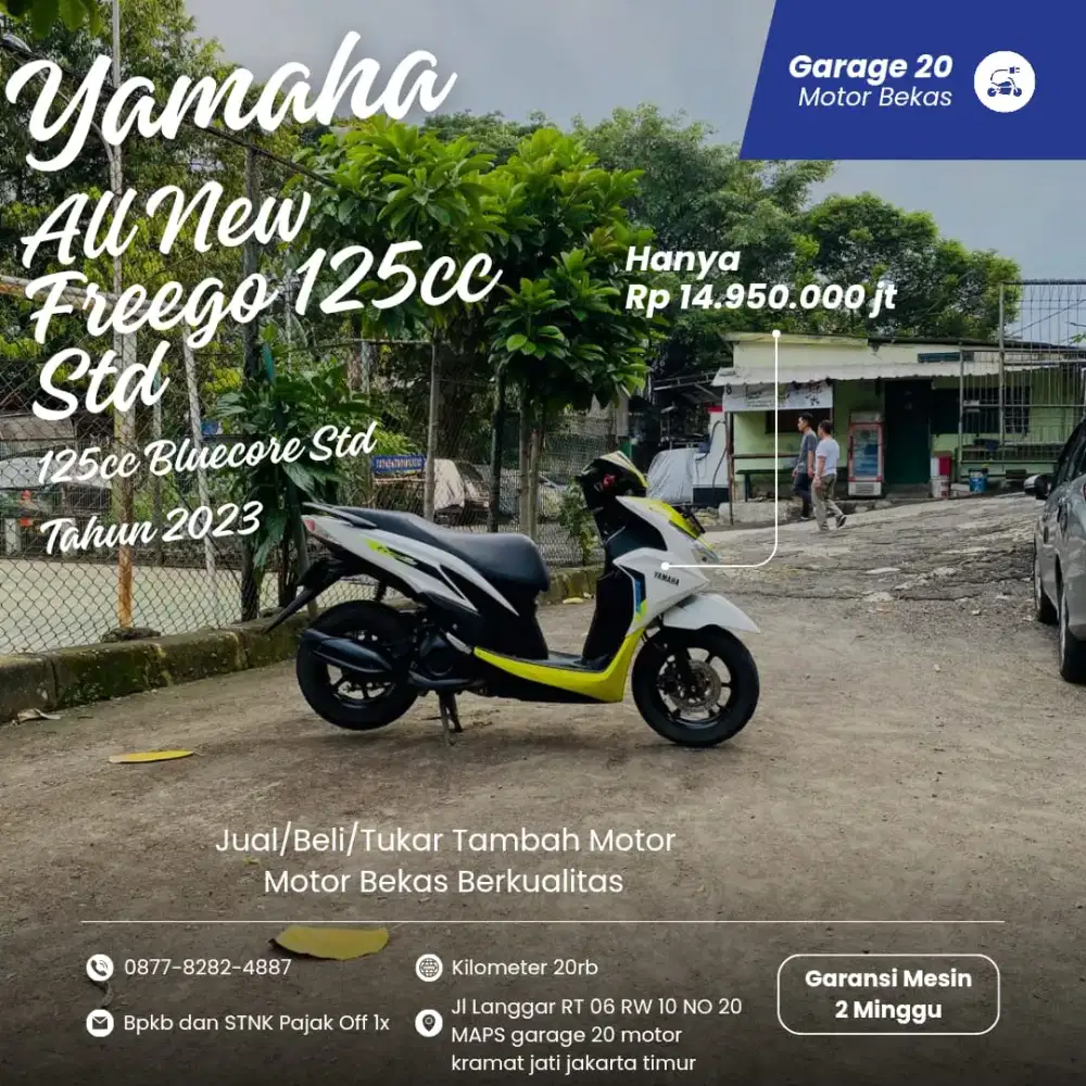 Yamaha All New Freego Std 125cc Bluecore Fi Tahun 2023