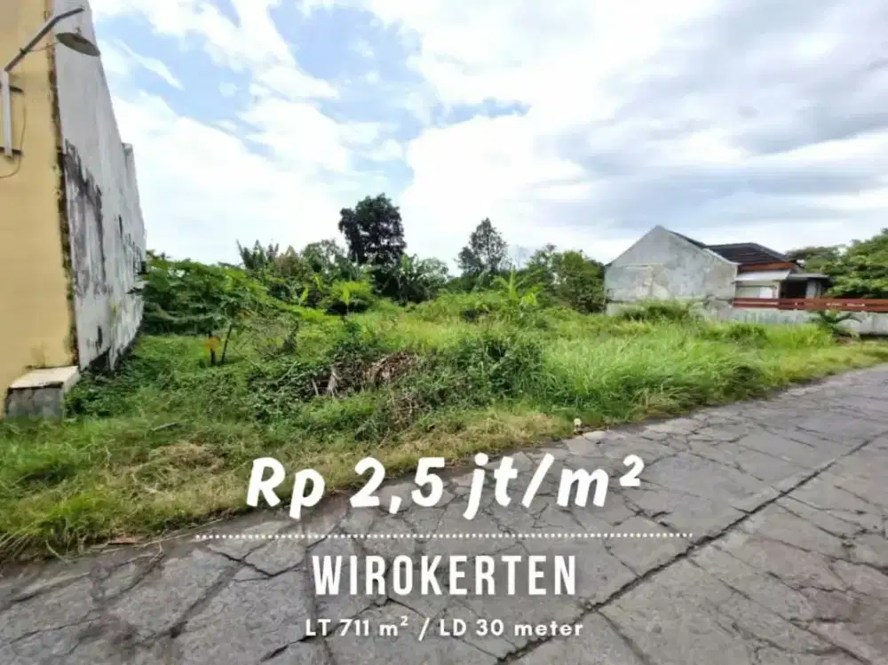 Dijual Tanah Pekarangan Strategis dekat Jalan Pleret