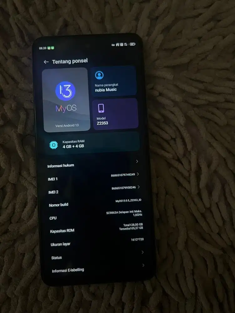 Nubia music zte 4+4/128