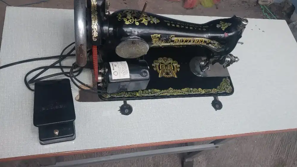 mesin jahit butterfly, dinamo, meja, harga nego