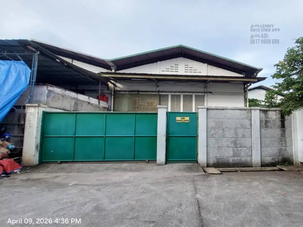 Gudang Kamal Indah Luas & Siap Pakai Bebas Banjir
