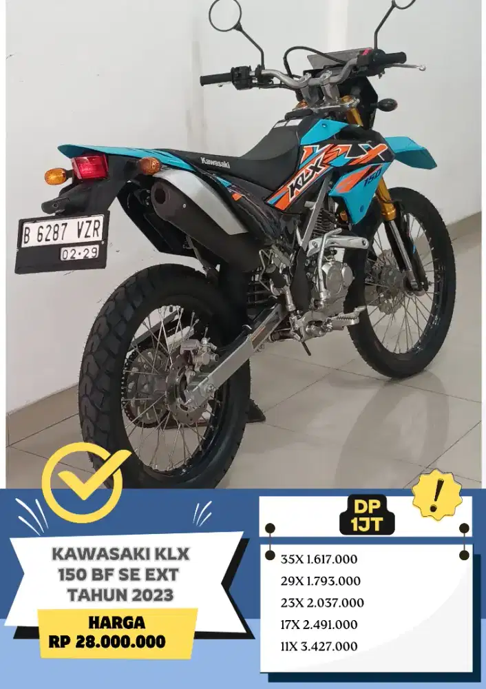 Kawasaki KLX 150 BF EXT Tahun 2023 READY