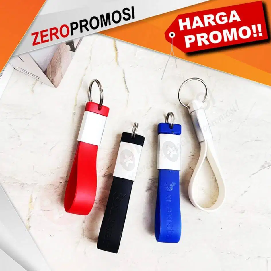 Souvenir Flashdisk Karet Gantungan Kunci FDBR04 Custom Logo