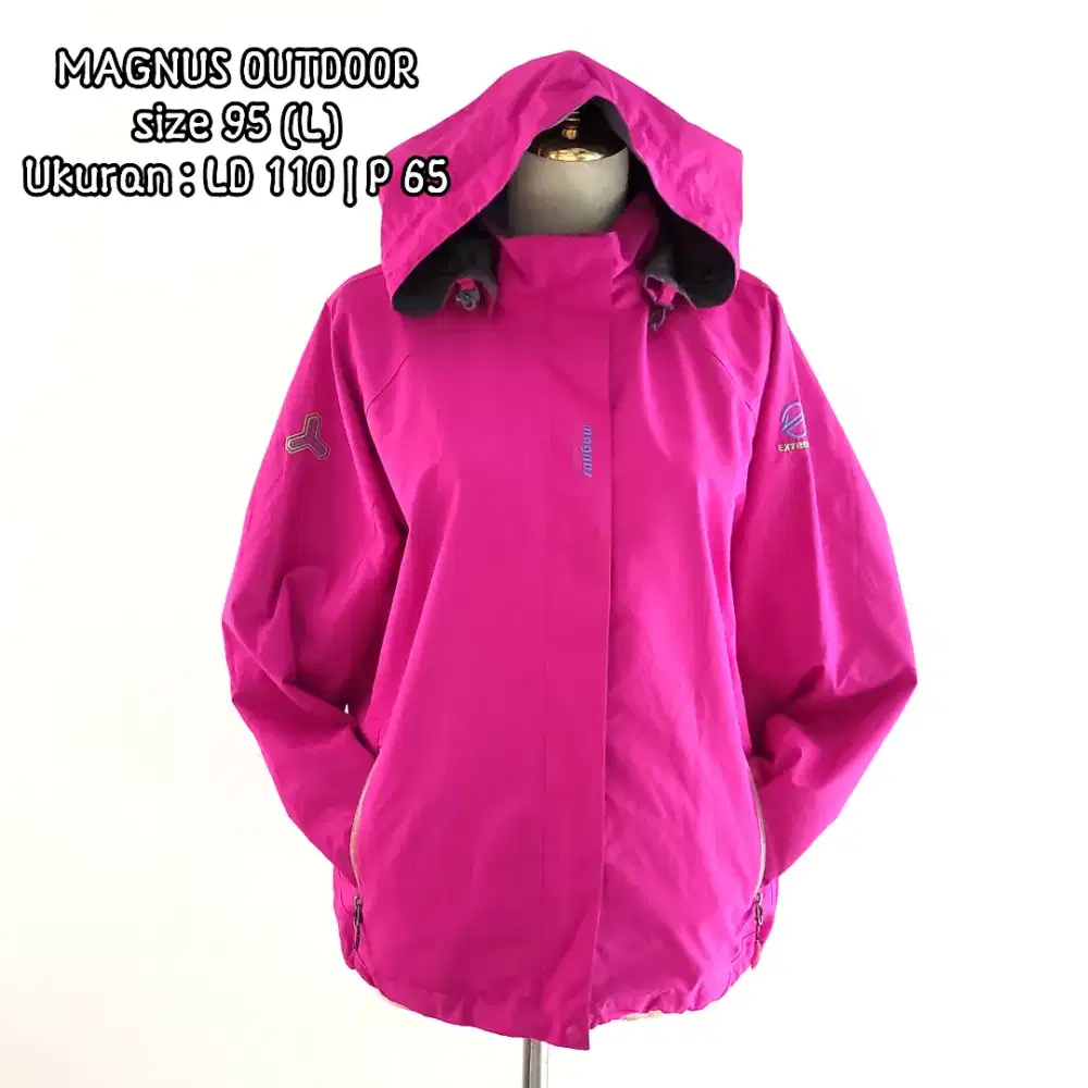Jaket outdoor jaket gunung waterproof MAGNUS OUTDOOR sz 95 L,preloved