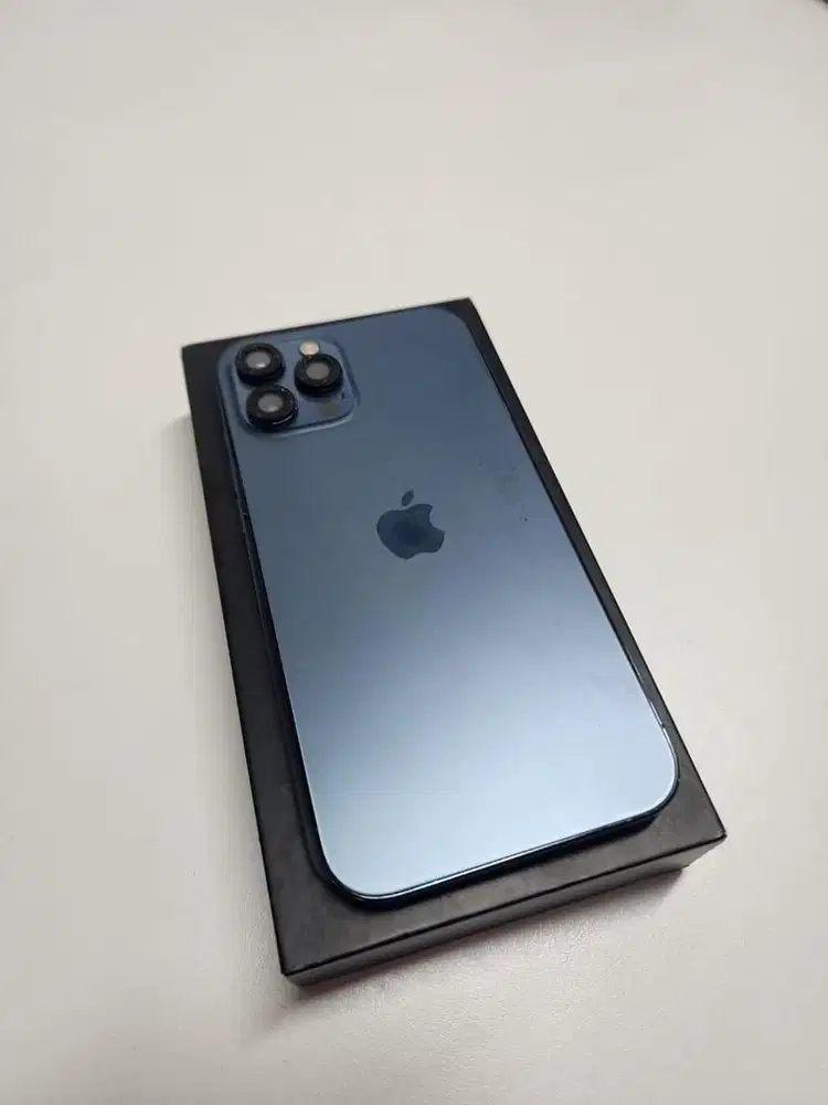 IPHONE 12 Promax 128 GB warna Pacific Blue