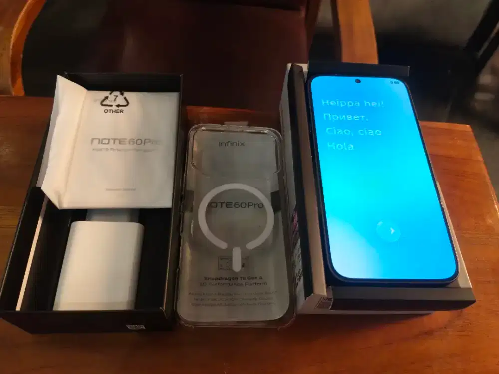 Handphone Infinix Note 60 Pro 12+12 GB 256 5 G Fullset Mist Titanium