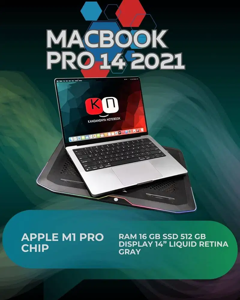 Macbook Pro 14 2021 Apple M1 Pro Chip RAM 16GB/512GB Layar 14inch