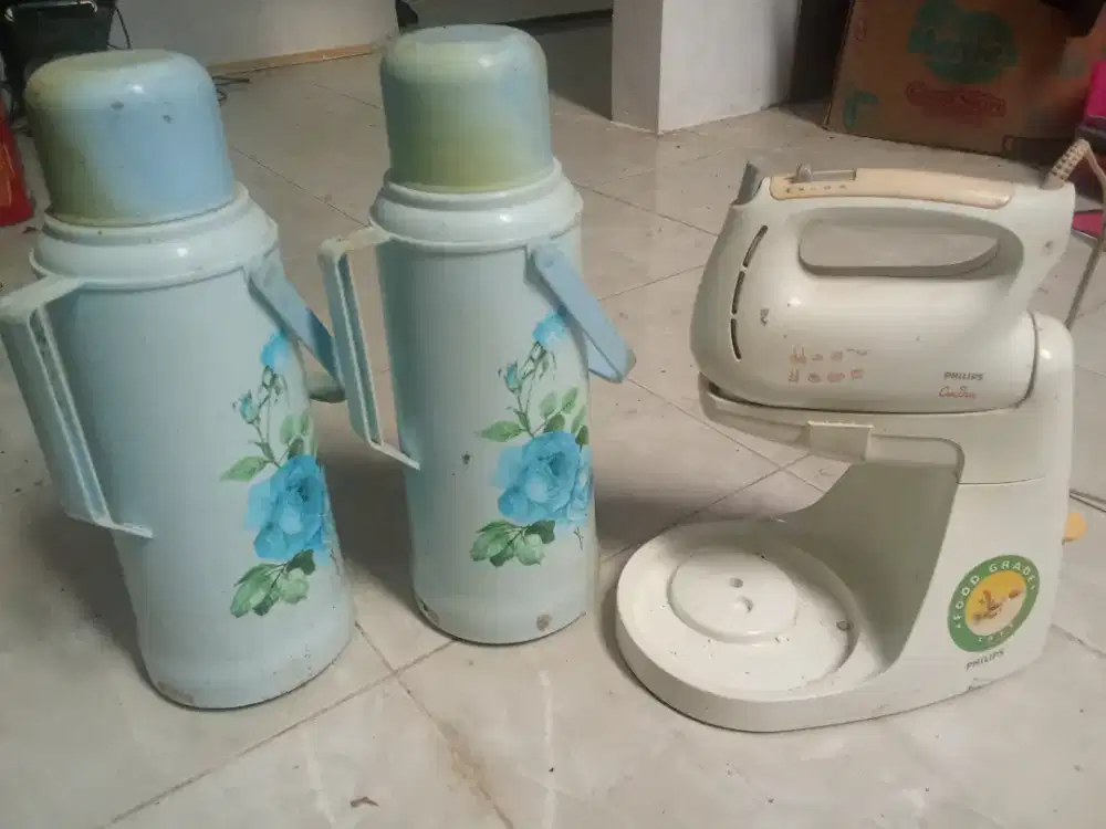 2 Termos + 1 mesin pengaduk kue merk philip