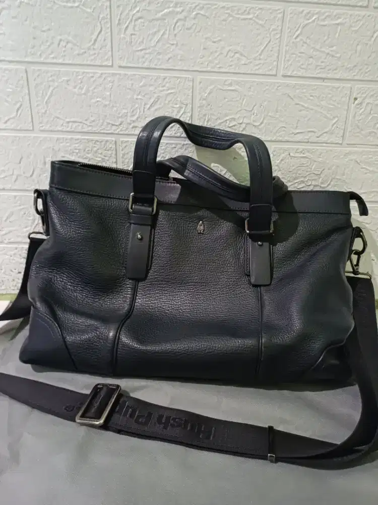 Tas laptop kulit Hush Puppies 14 kulit asli