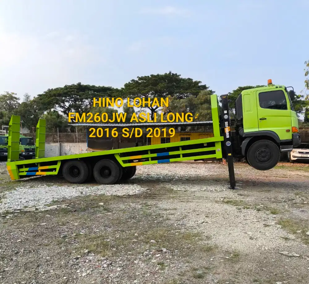HINO LOHAN FM260JW ASLI LONG SELF LOADER 6X4 TRONTON ISTIMEWA SEKALI