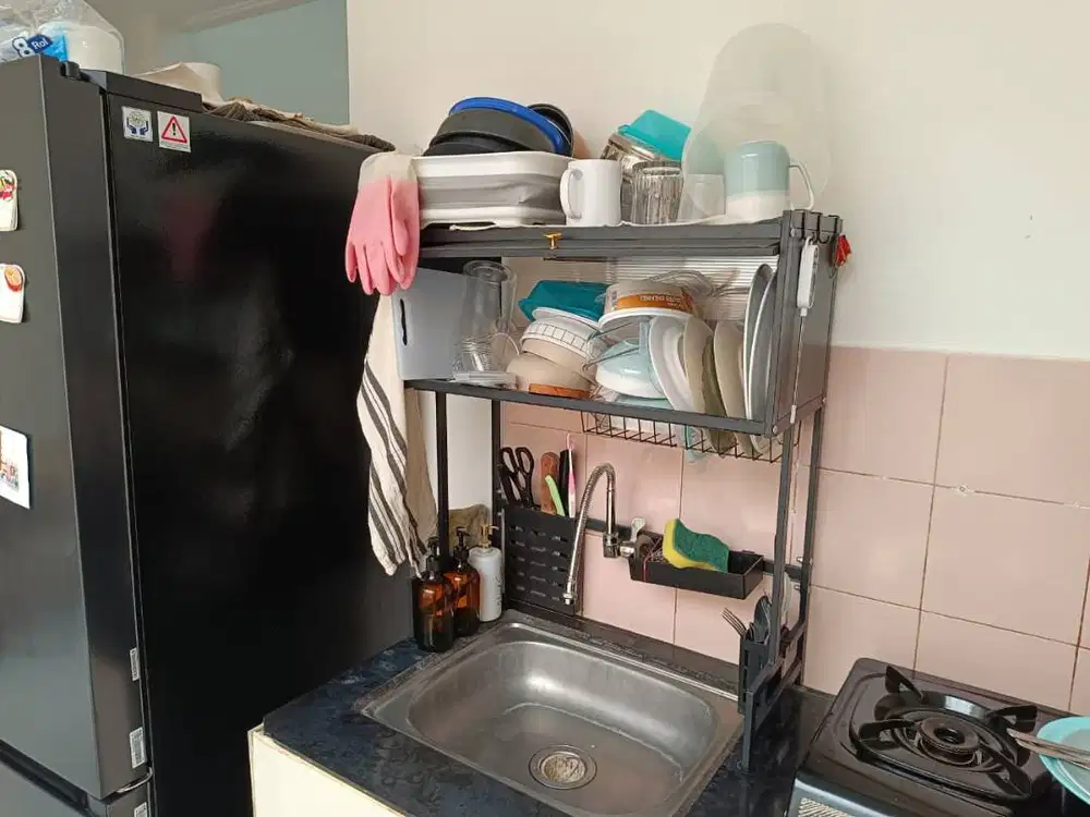 Rak Cuci Piring Intermain Stainless Hitam 65 cm BEKAS / PRELOVED