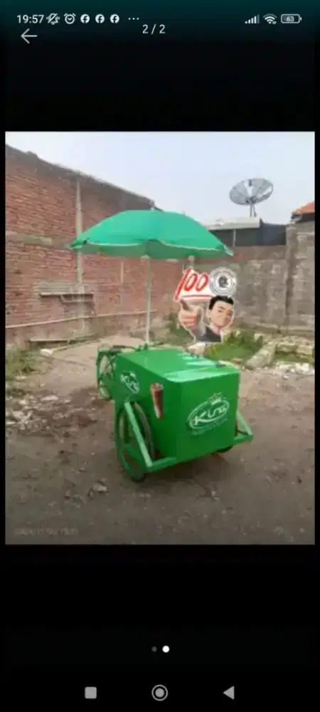 Gerobak sepeda usaha