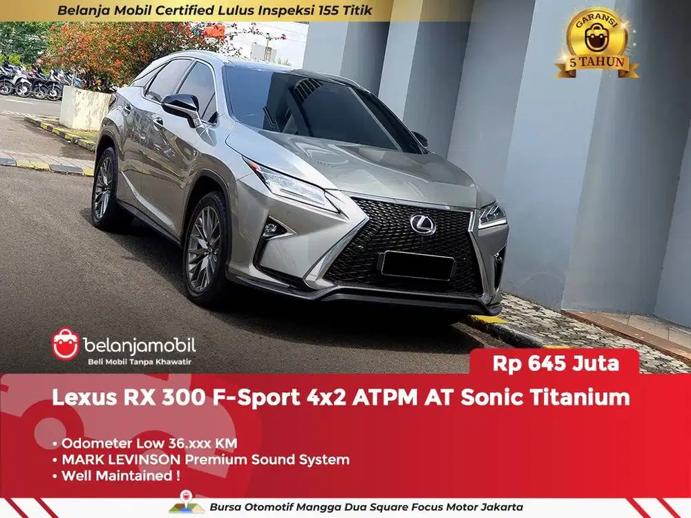 [ KM LOW ] Lexus RX 300 RX300 F-Sport F Sport AT 2018/2019