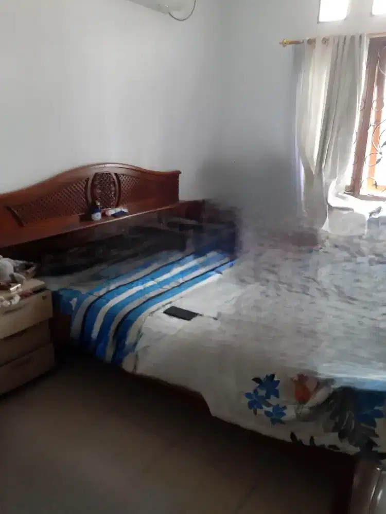 Tempat Tidur / Dipan jati + springbed